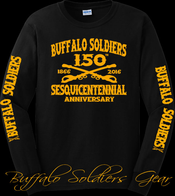 Buffalo Soldiers Gear 150th Gold on Black