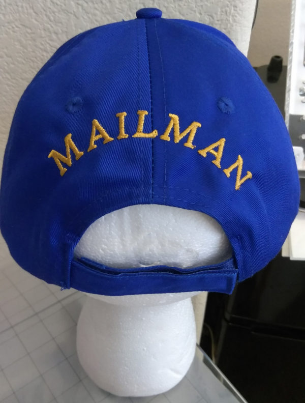 Embroidered name on back of Hat