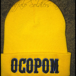 Gold OCOPOM 3D Embroidered Beanie
