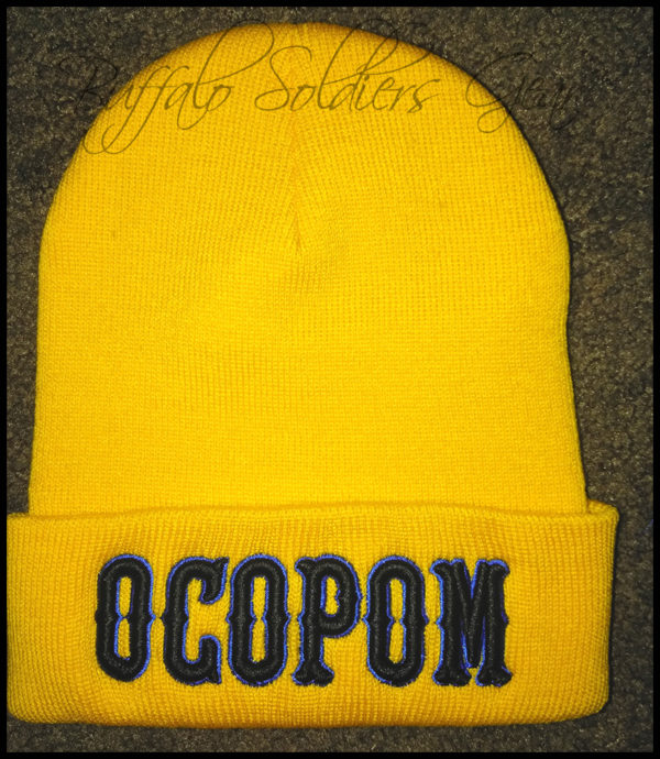 Gold OCOPOM 3D Embroidered Beanie