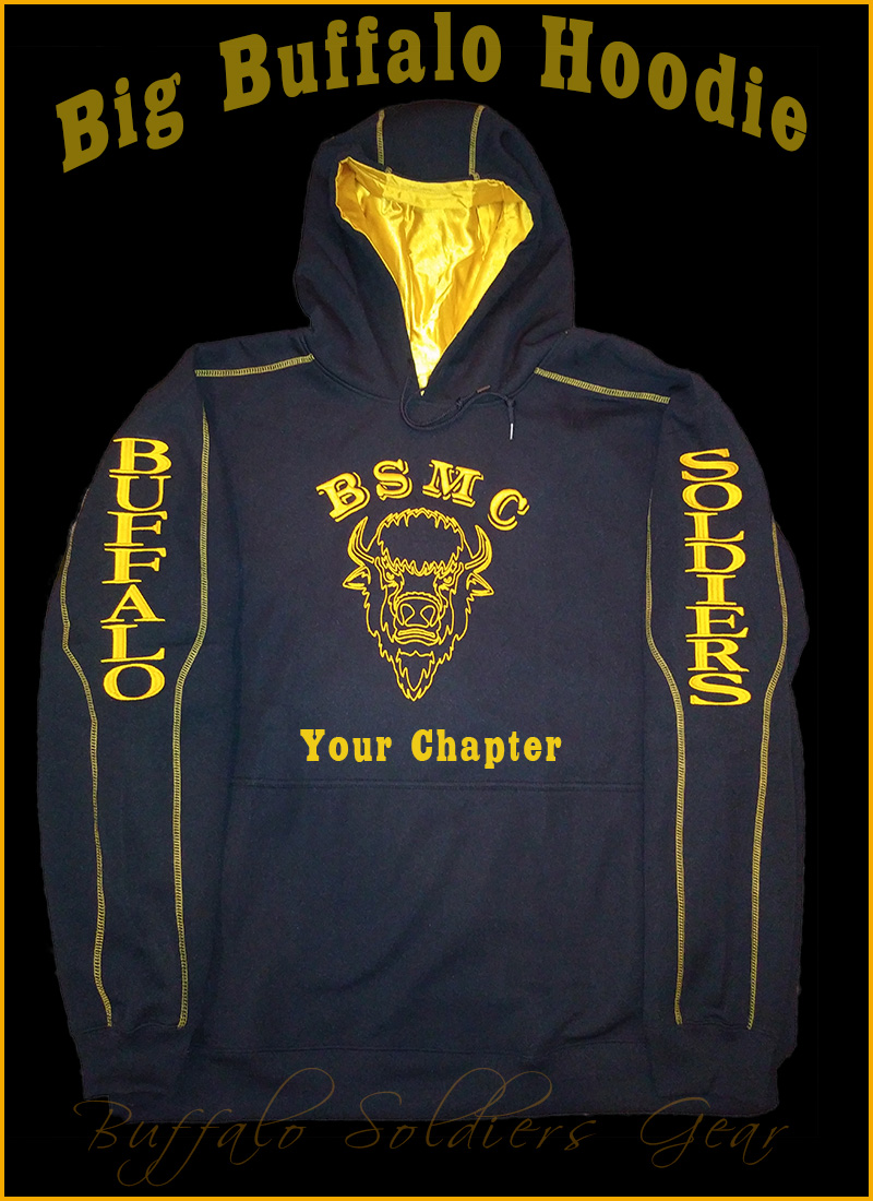 Big Buffalo Hoodie in Black and Gold