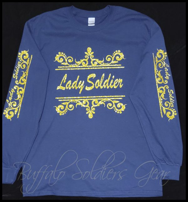 Lady Soldier Gold Glitter Navy Blue