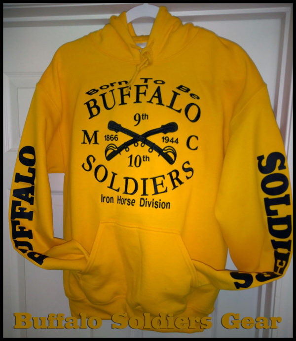 Born to Be Buffalo Soldiers Embroidered Hoodie
