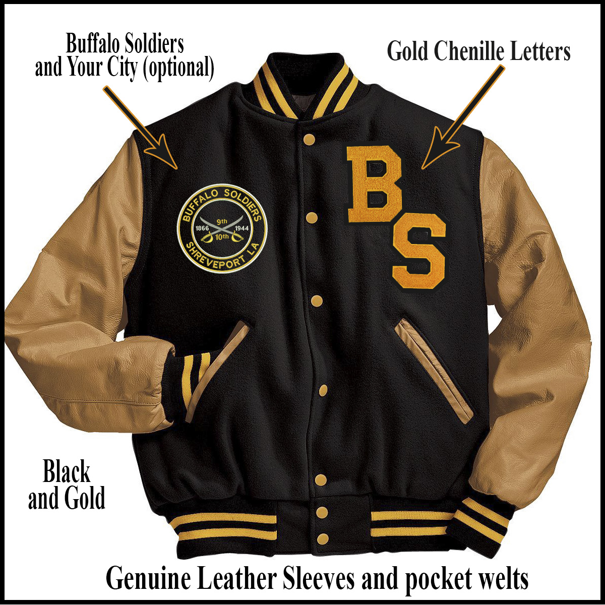 Buffalo Soldiers Varsity Jacket