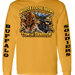 Gold Buffalo Soldiers Comin Through cotton new